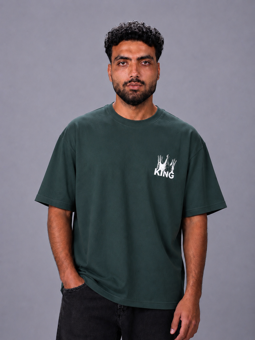 CROWN KING Oversized T-Shirt