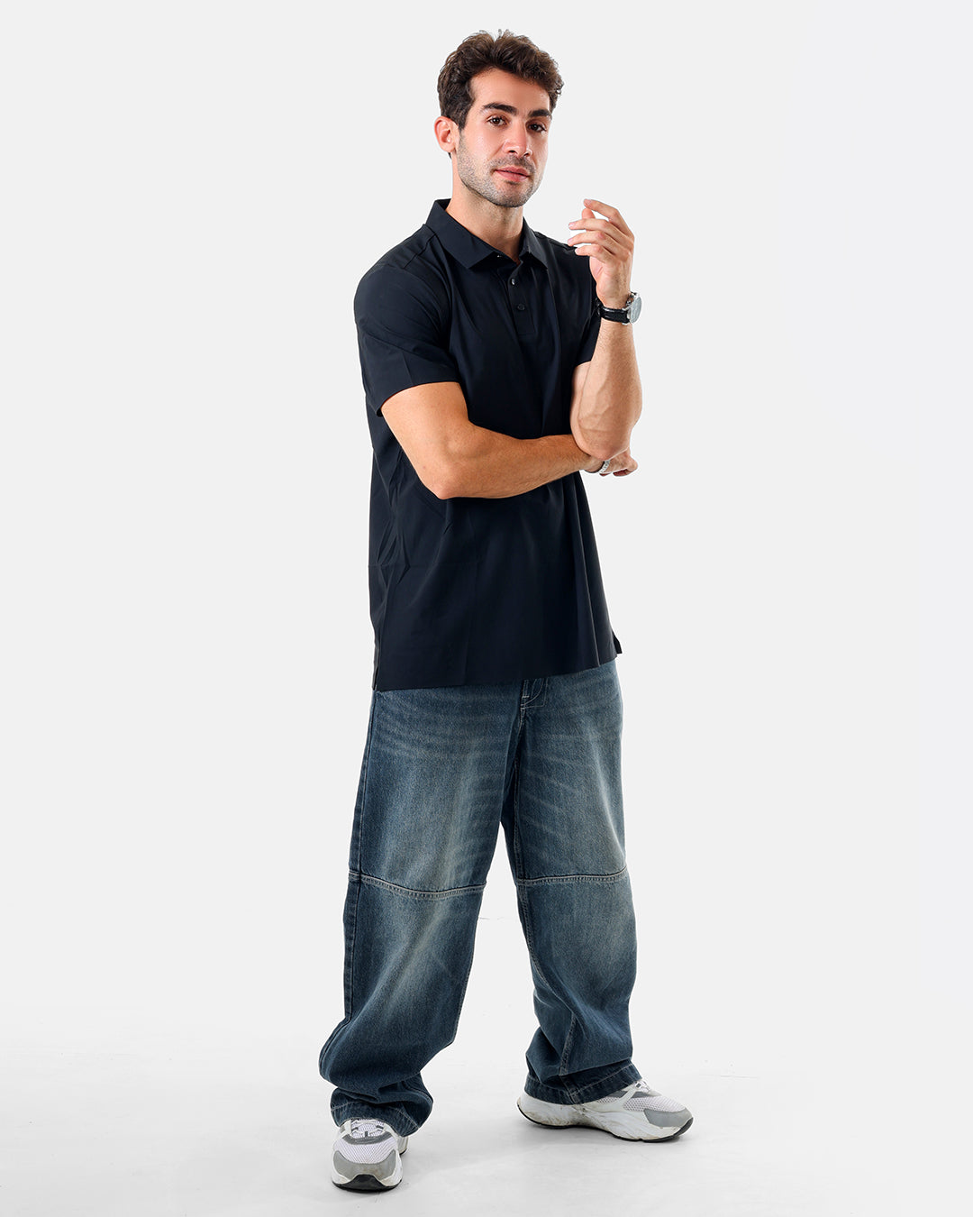 DripZone Performance Polo Shirt – Black