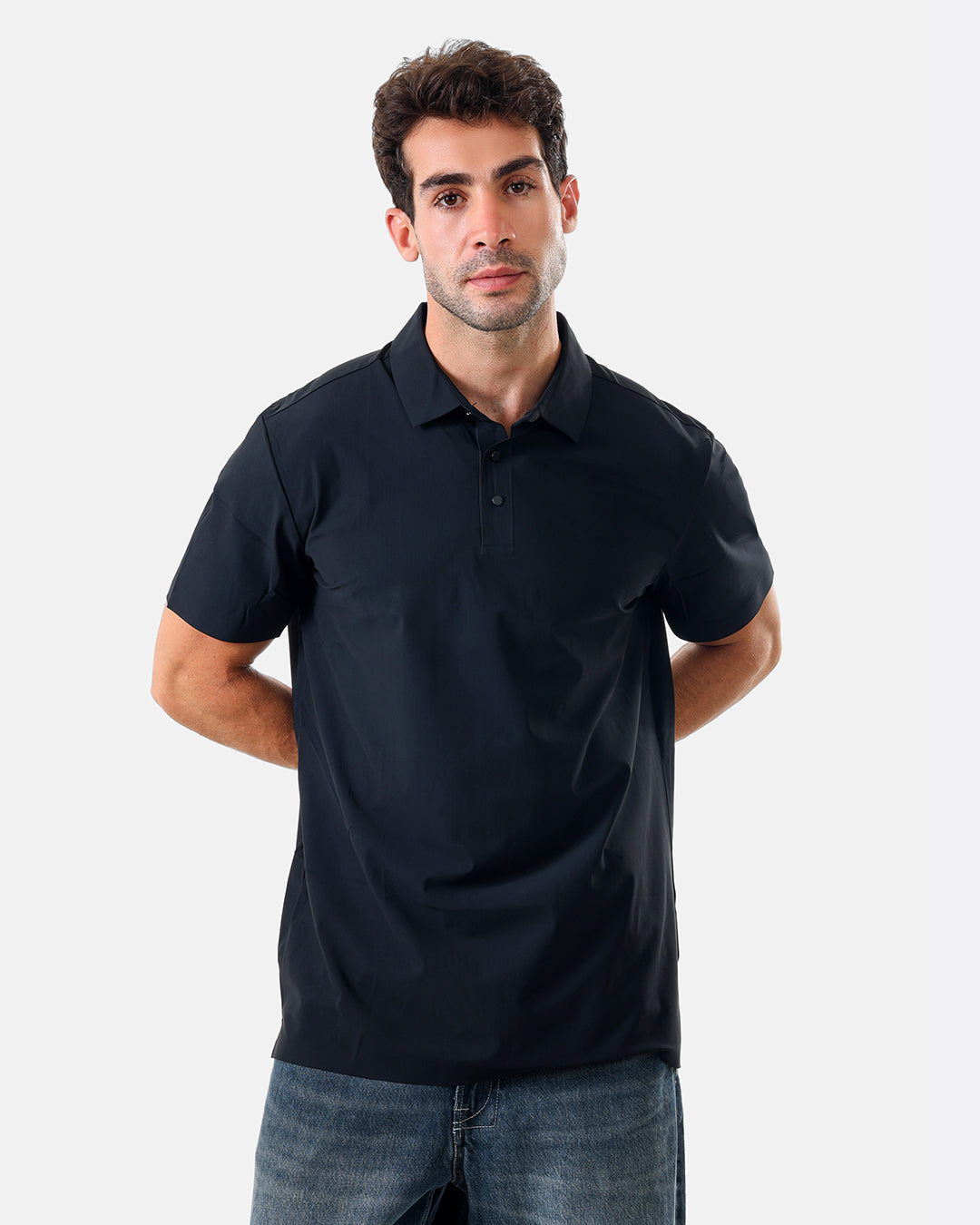 DripZone Performance Polo Shirt – Black