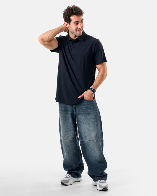 DripZone Performance Polo Shirt – Black