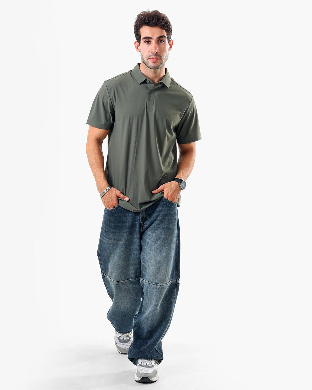 DripZone Performance Polo Shirt – Black