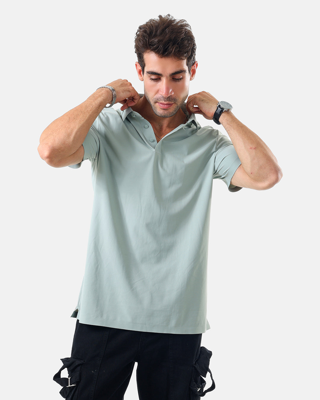 DripZone Performance Polo Shirt – Black