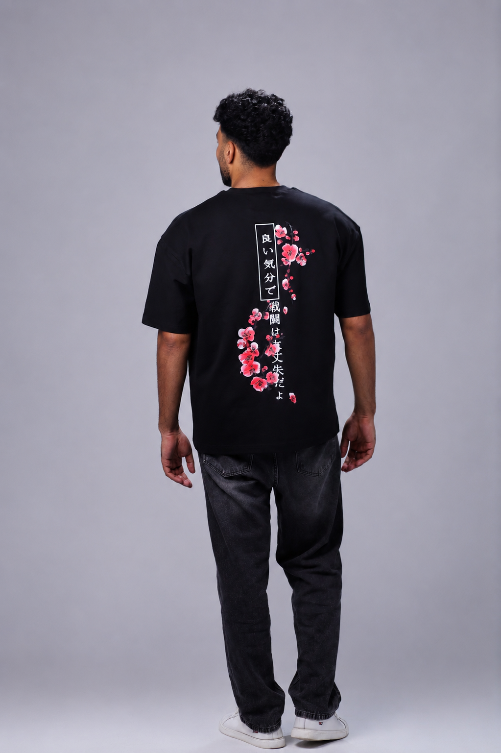 Sakura Noir Oversized T-Shirt