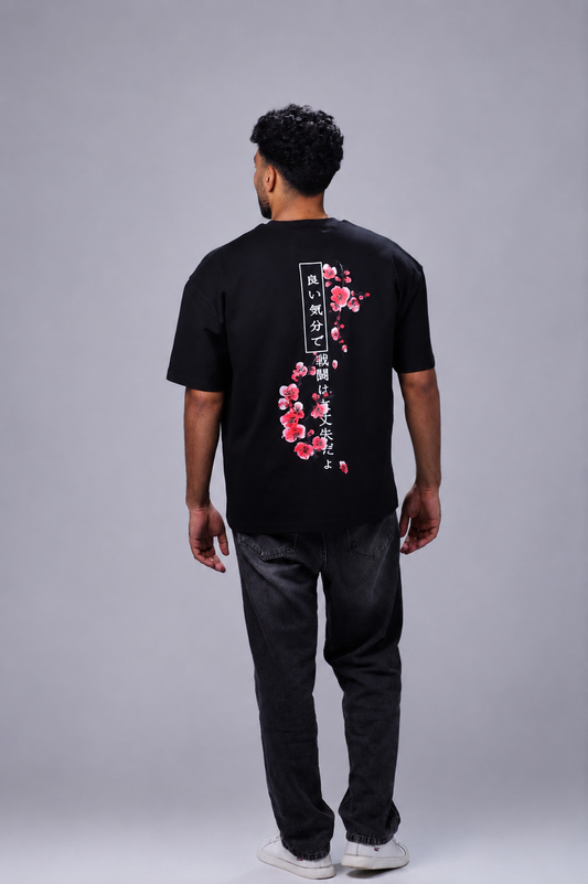 Sakura Noir Oversized T-Shirt