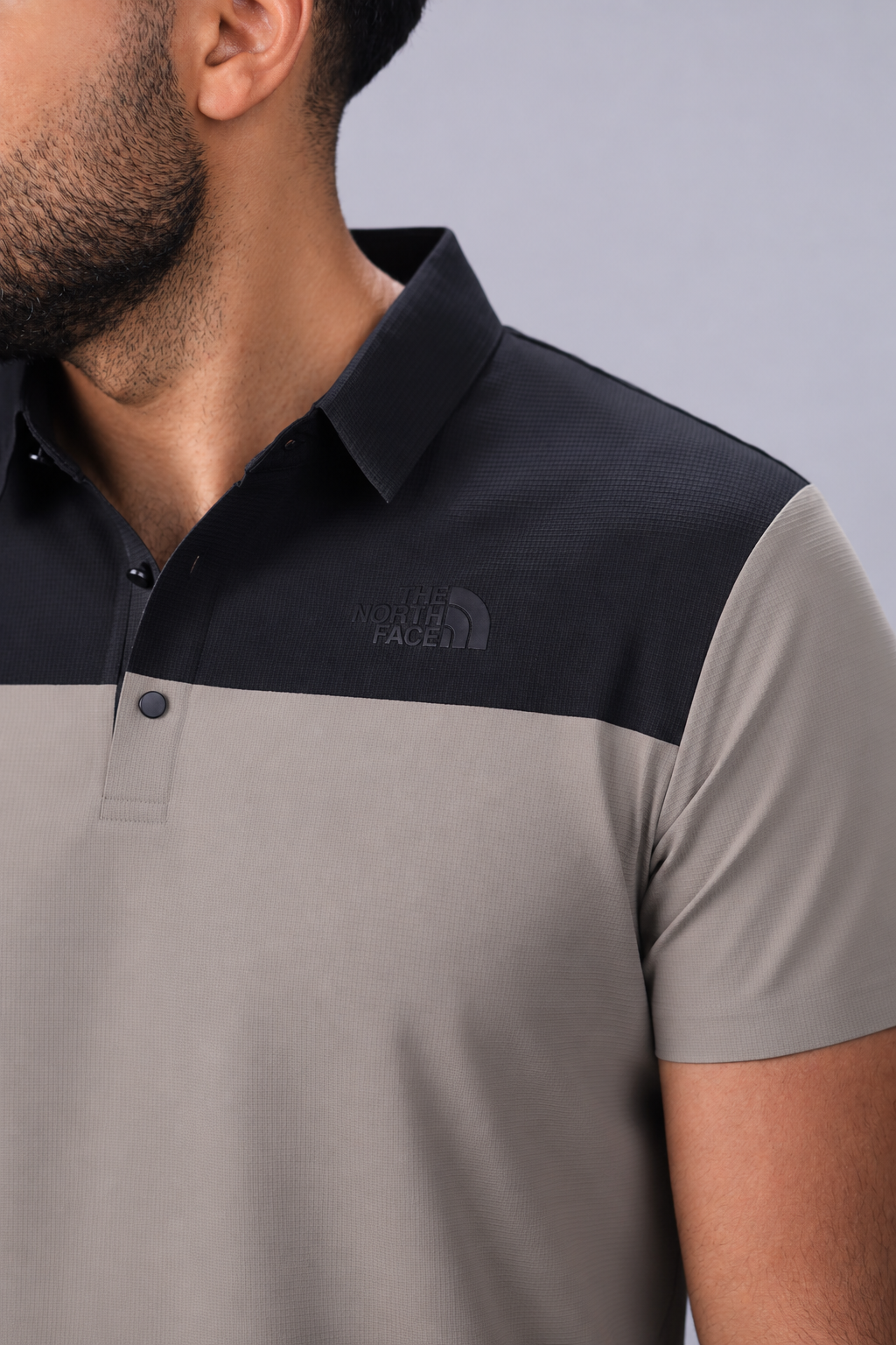 Elite Performance Polo – Greige/Black