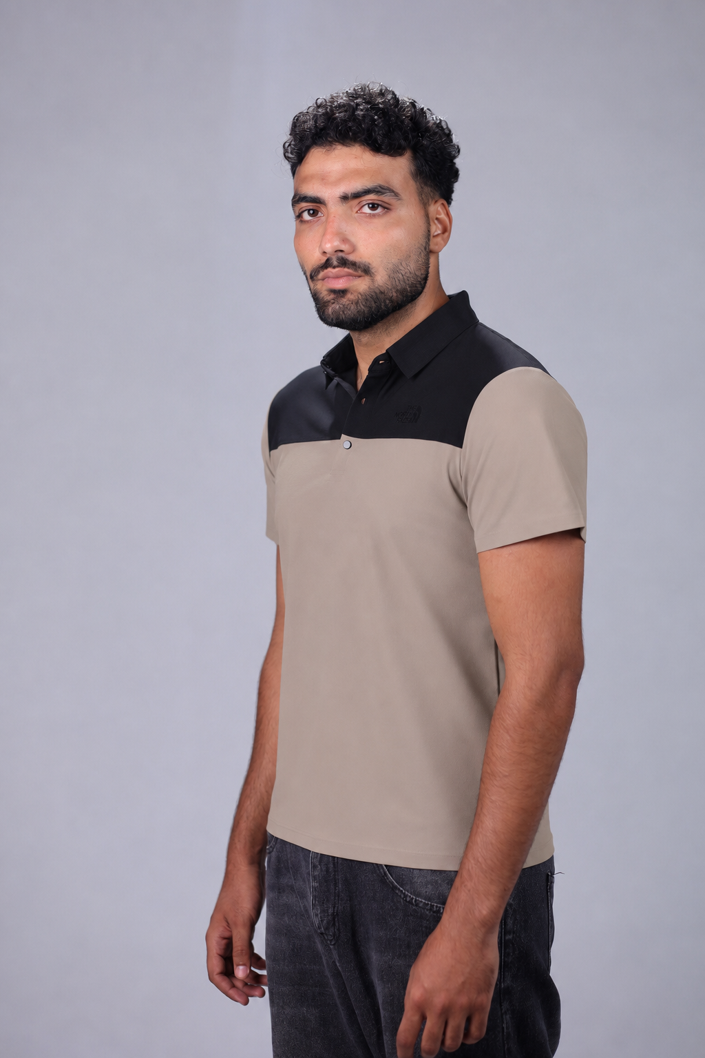 Elite Performance Polo – Greige/Black