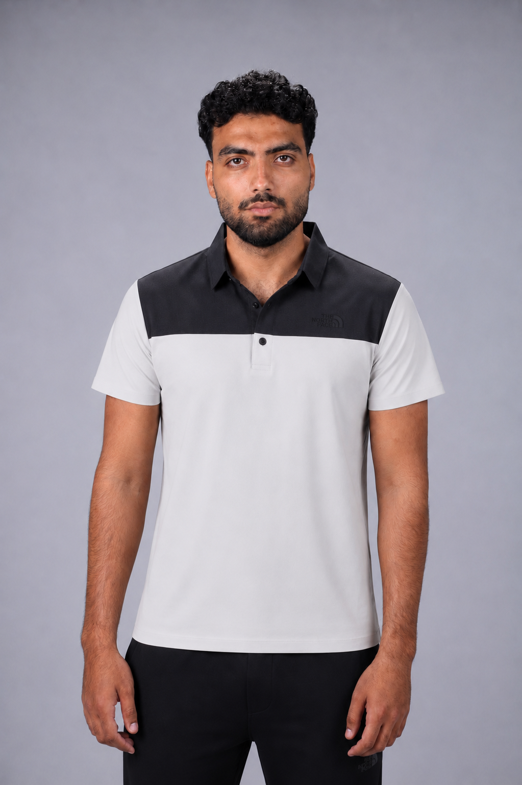 Elite Performance Polo – Greige/Black