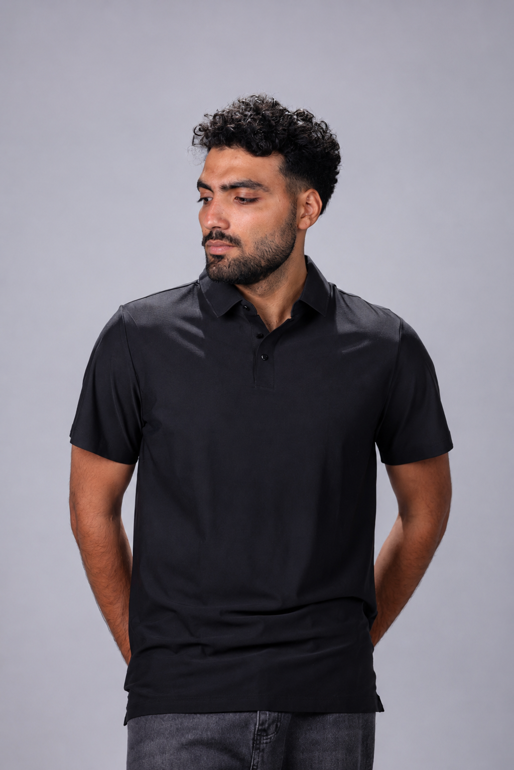 DripZone Performance Polo Shirt – Black