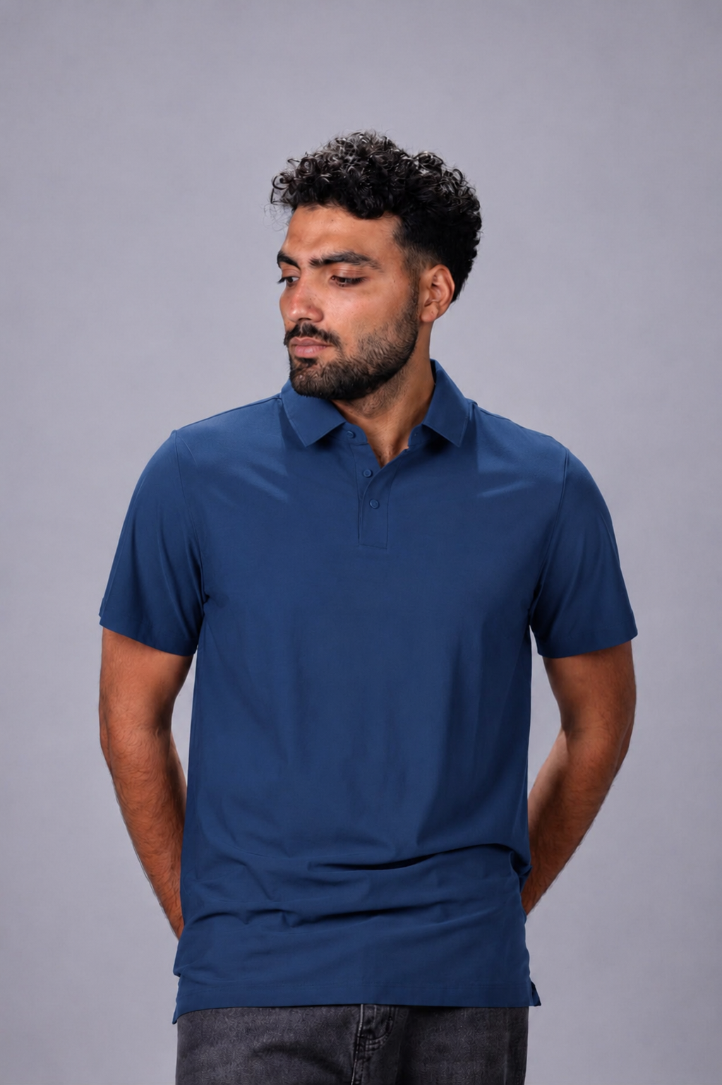 DripZone Performance Polo Shirt – Black
