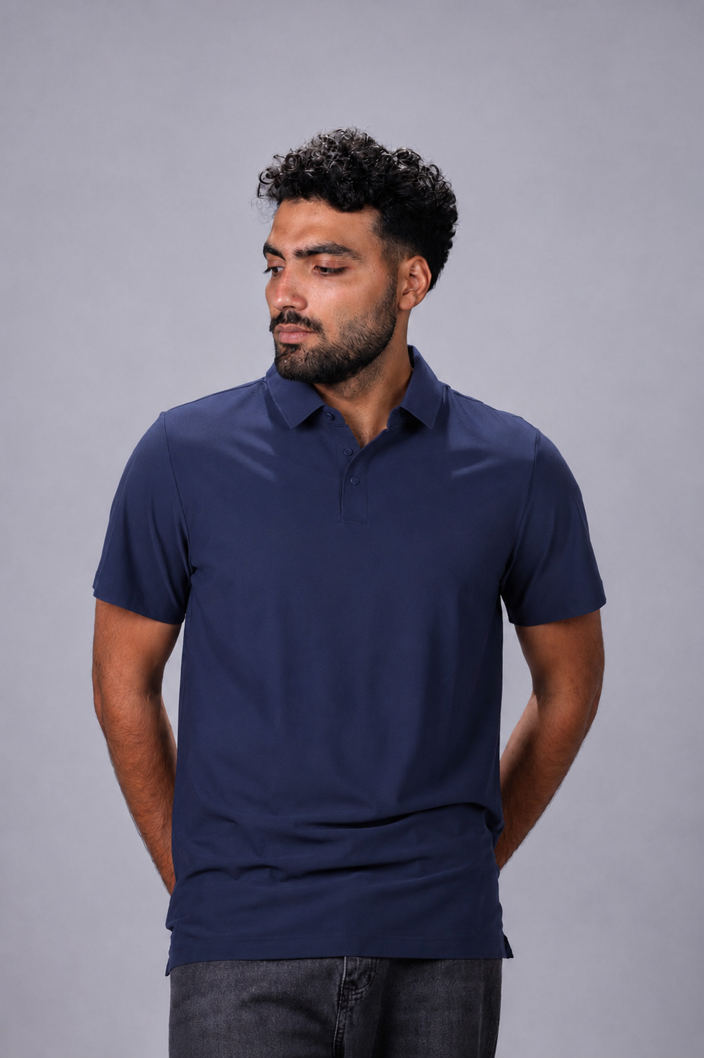 DripZone Performance Polo Shirt – Black