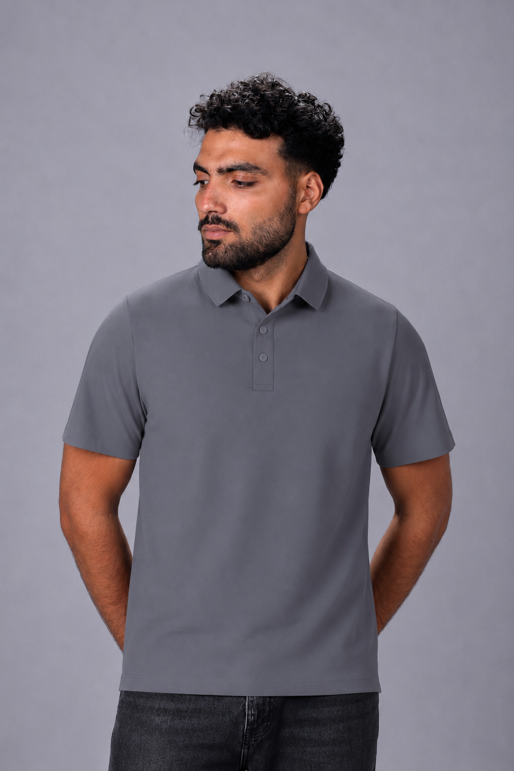 DripZone Performance Polo Shirt – Black