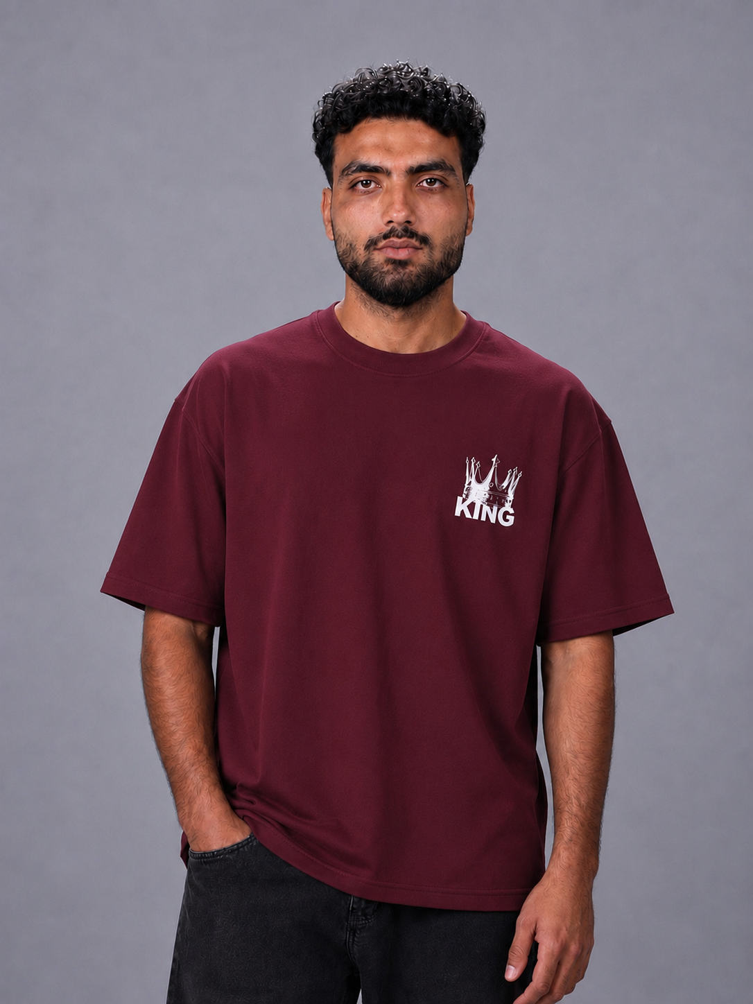 CROWN KING Oversized T-Shirt