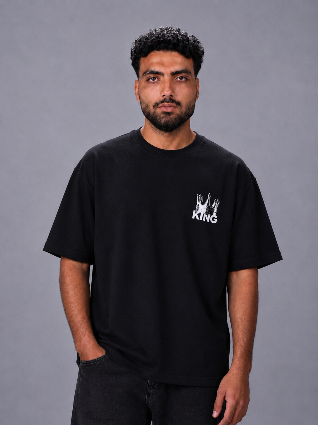 CROWN KING Oversized T-Shirt