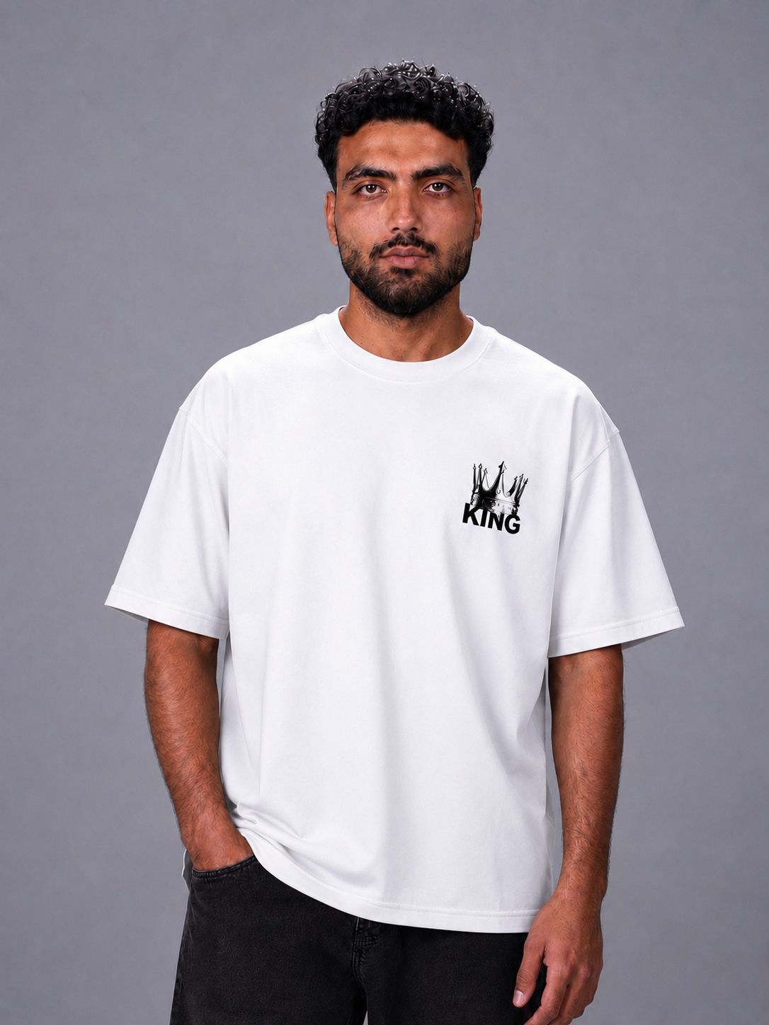 CROWN KING Oversized T-Shirt