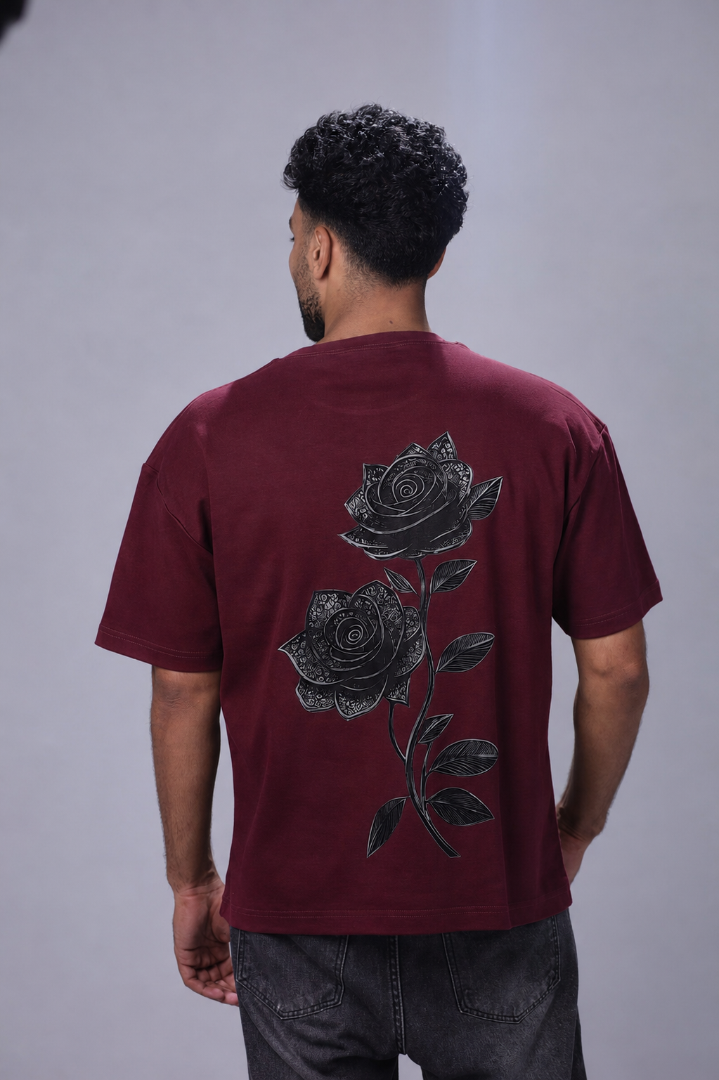 Bloom Oversized T-Shirt – Charcoal