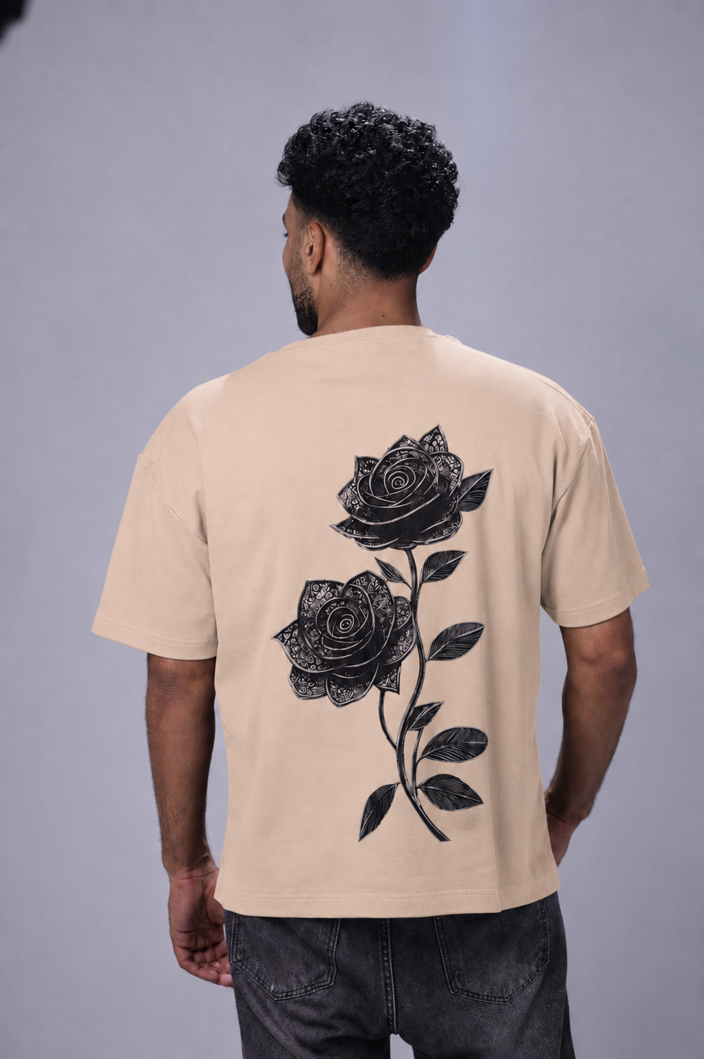 Bloom Oversized T-Shirt – Charcoal
