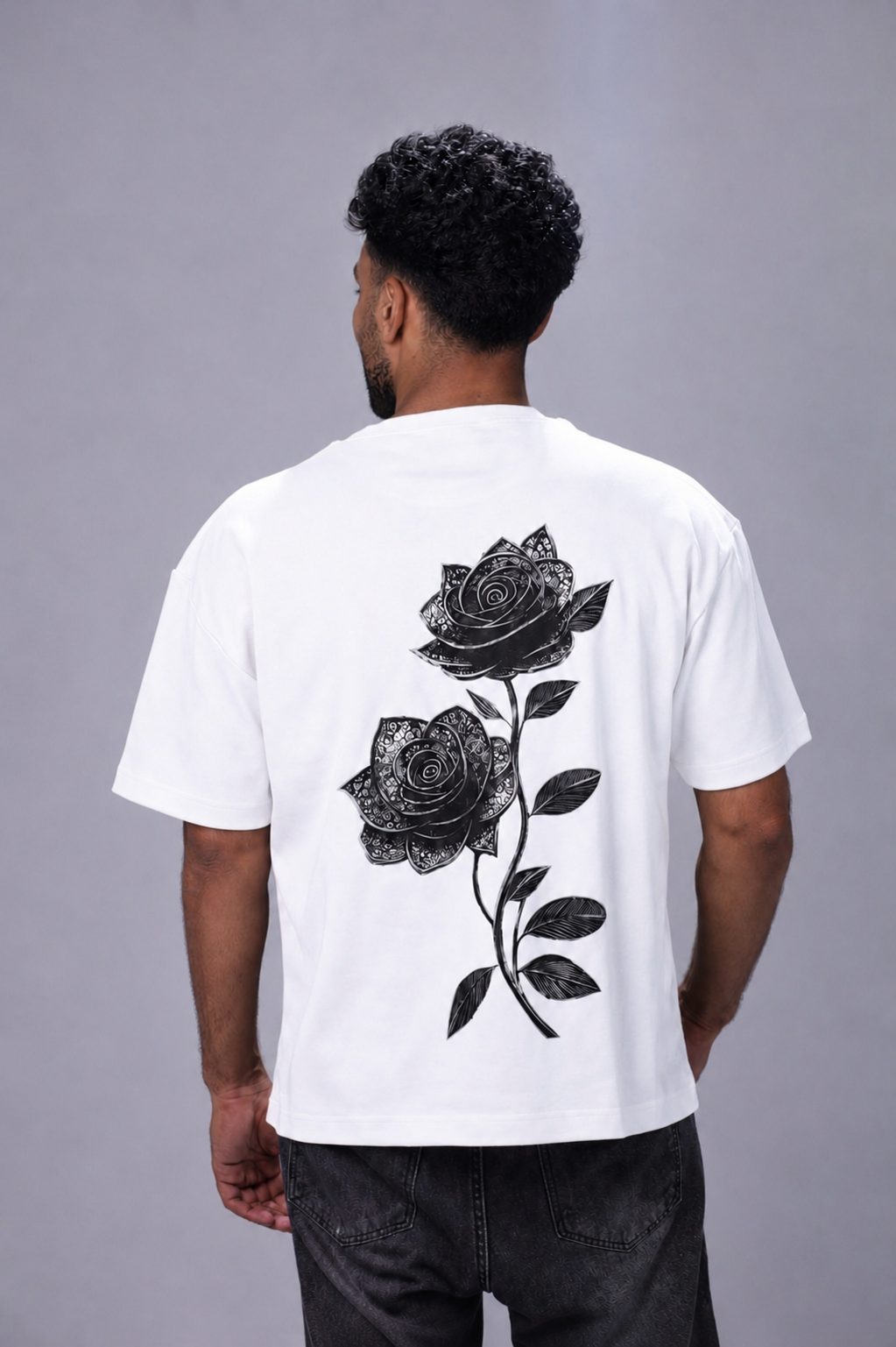 Bloom Oversized T-Shirt – Charcoal