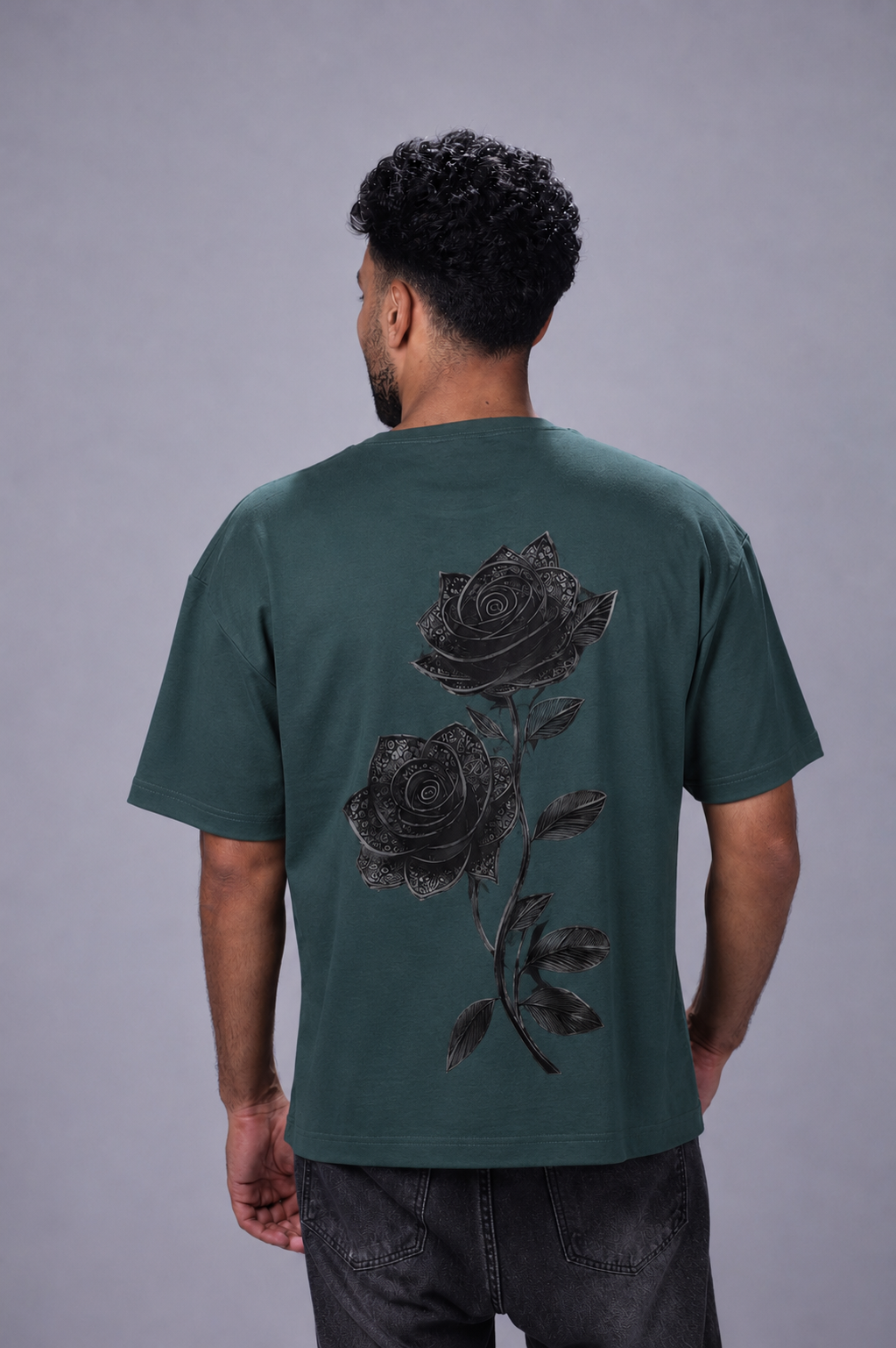 Bloom Oversized T-Shirt – Charcoal