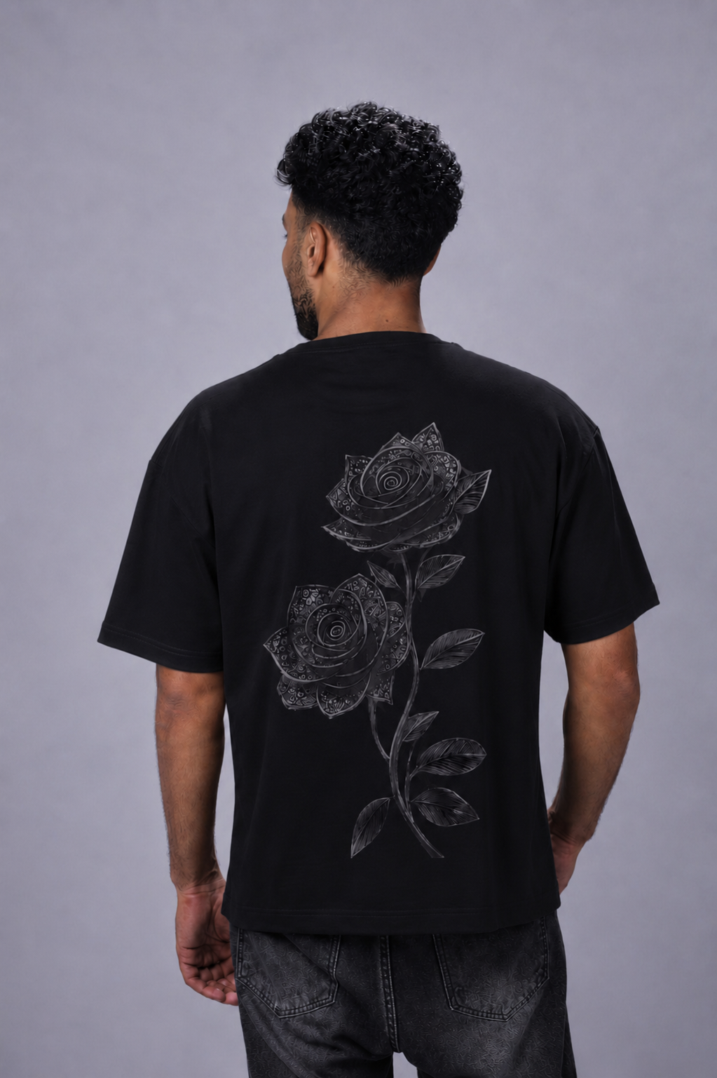 Bloom Oversized T-Shirt – Charcoal